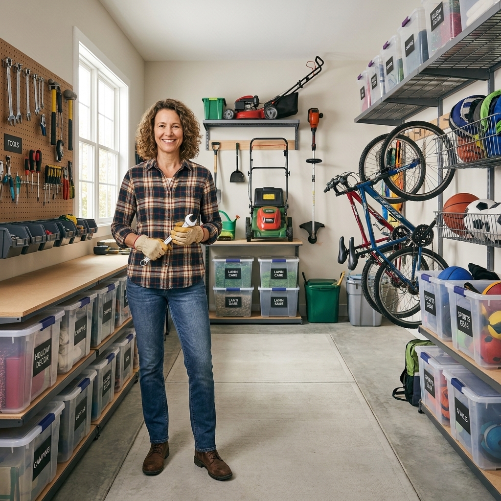 Garage Organization Zones for Tools and Gear