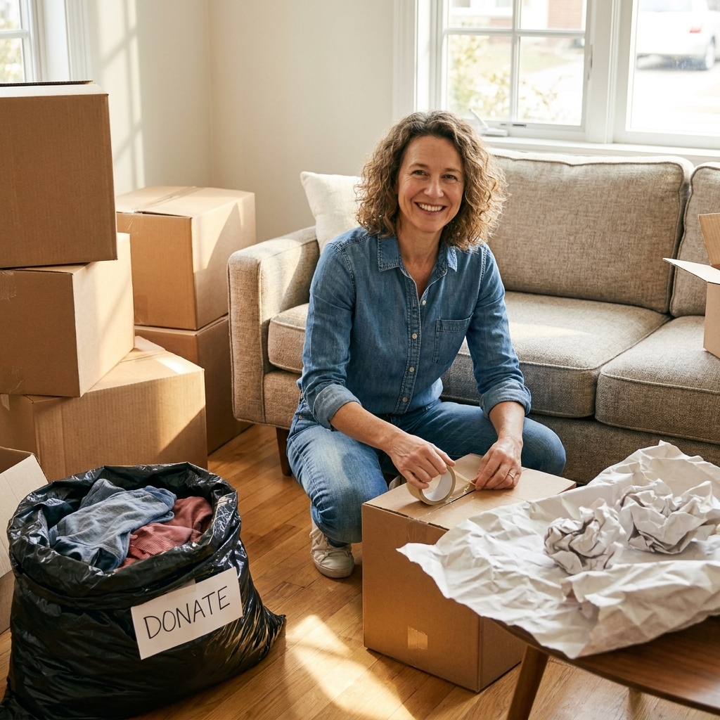 Declutter Before a Move: 4-Week Timeline